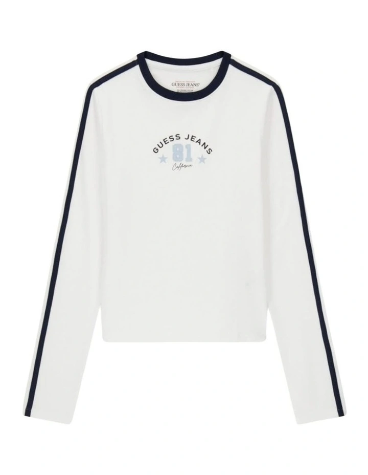 Guess Jeans 81 Star Baby T-Shirt in White image 5