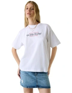 Oversized American Tradition T-Shirt in White