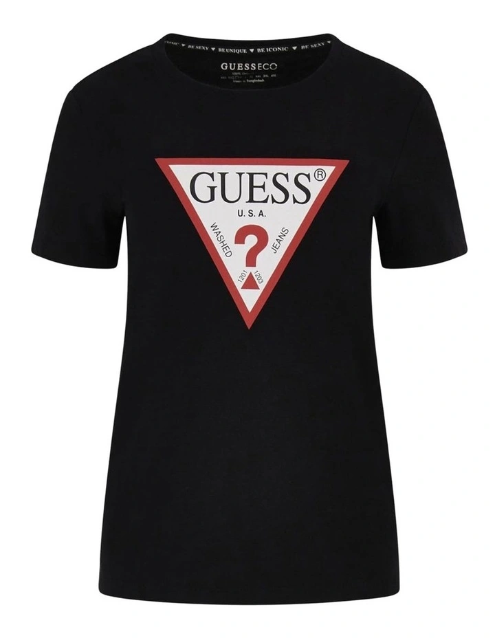 Short Sleeve Crew Neck Original Tee in Black image 4