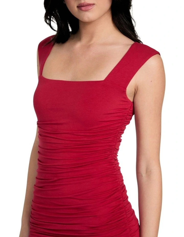 Eco Nathaly Mini Dress in Red image 4