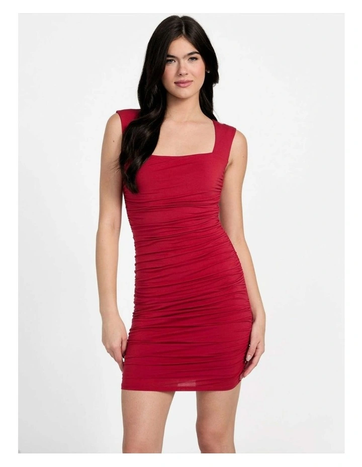 Eco Nathaly Mini Dress in Red image 6
