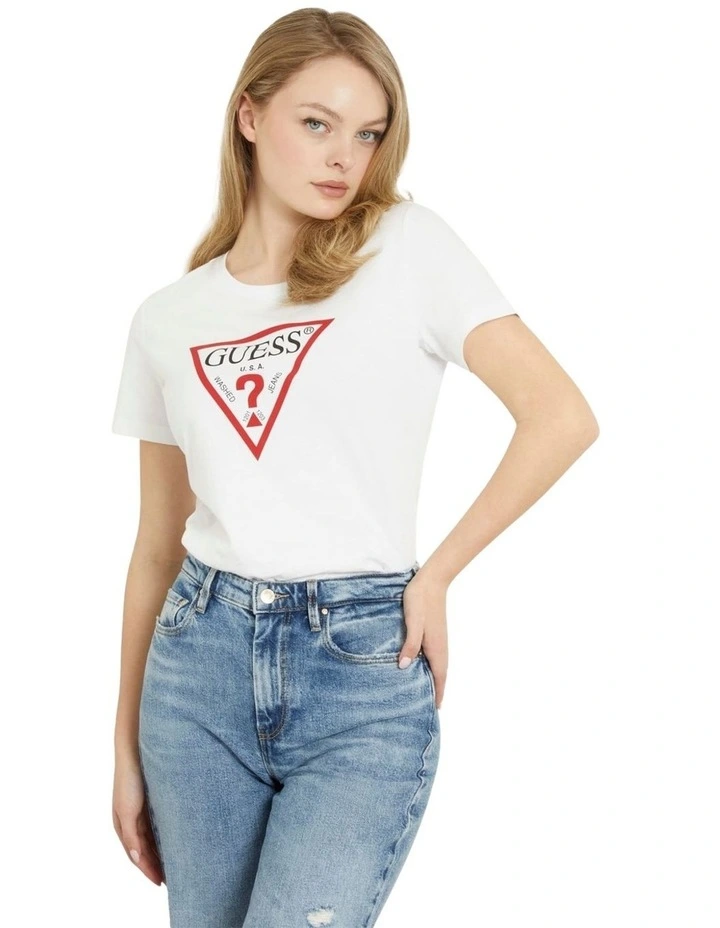 Short Sleeve Crew Neck Original Tee in White image 1