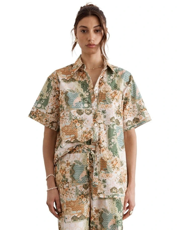 Mosaic Bianca Cuban Shirt image 1