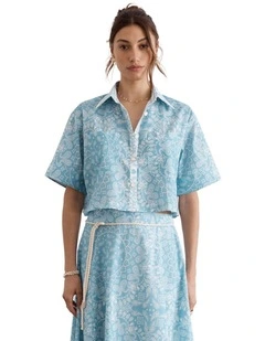 Chintz Remi Cropped Shirt