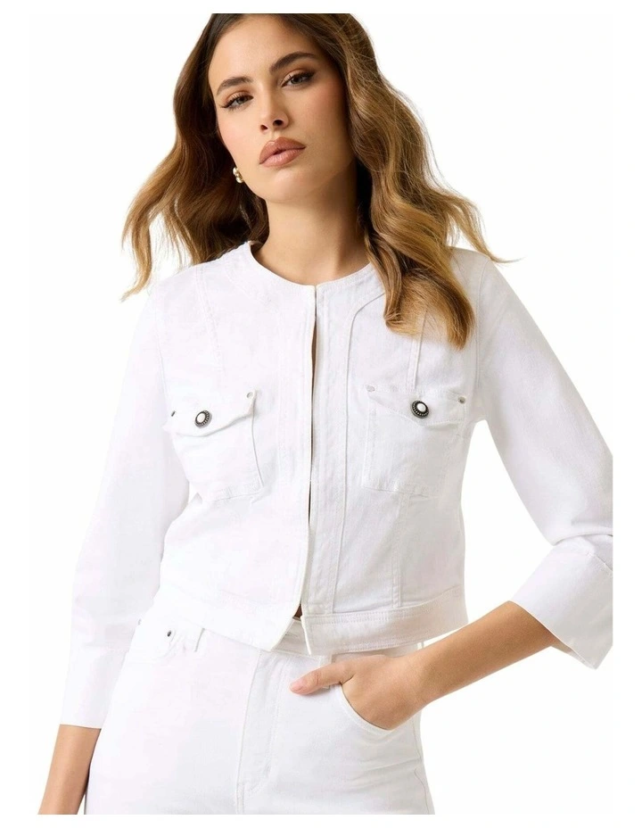 Rosalia Jacket in White image 4