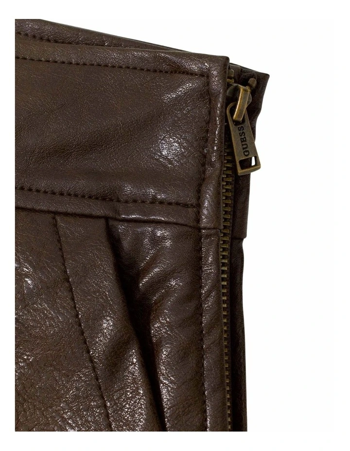 Lucy Cargo Mini Skirt in Brown image 5