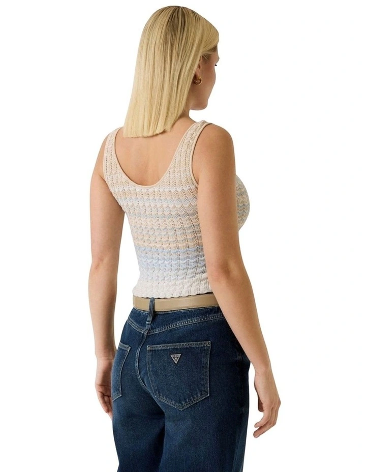 Striped Rosalyn Tank Top in Multi image 2