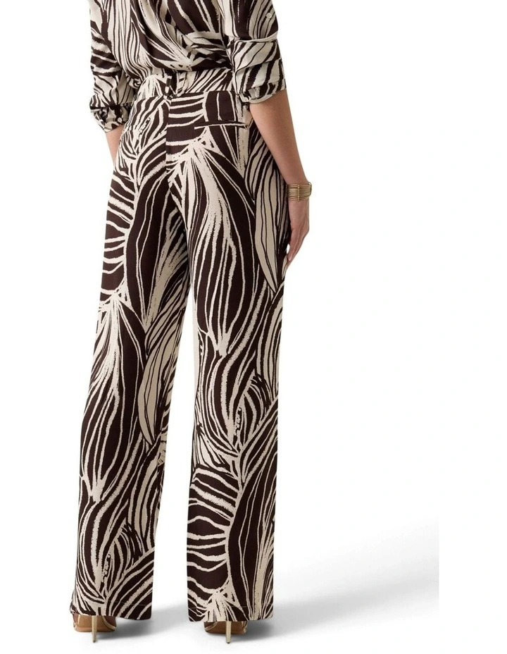 Bastienne Wide-Leg Trousers in Brown Multi image 2
