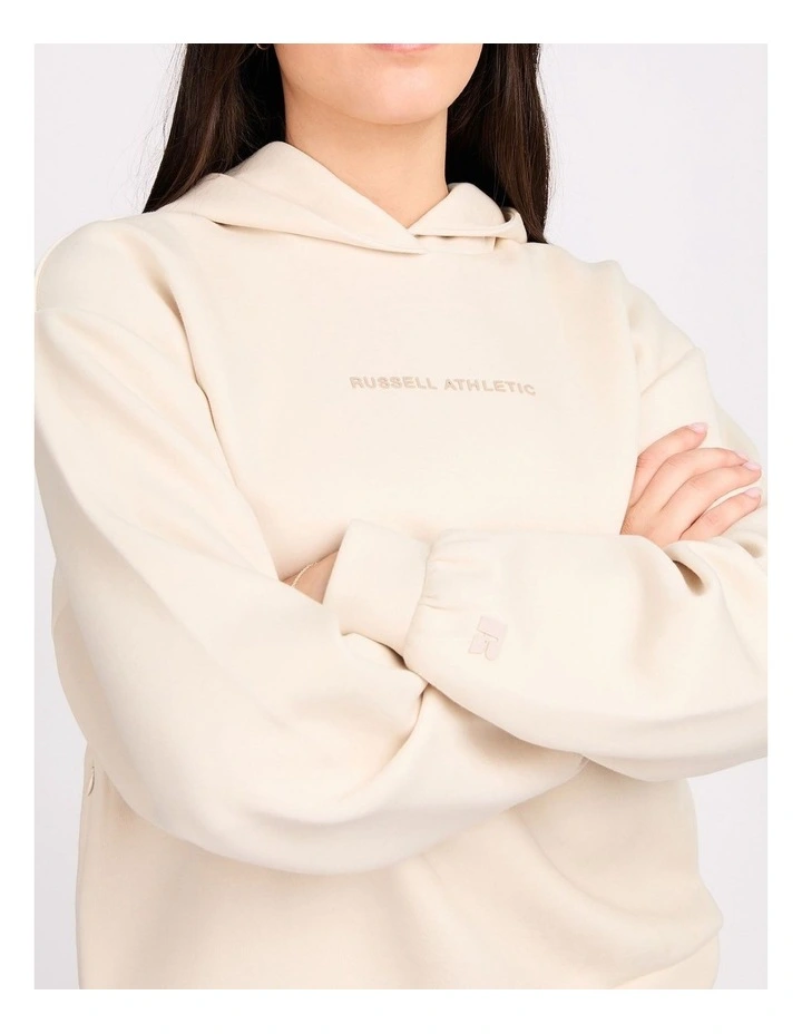 R Tech Leisure Women's Hoodie in Vanilla image 5