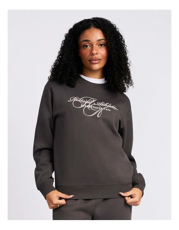 Maple Script Women's Crew in Dark grey image 1
