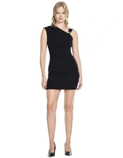 Brigitte Mini Dress in Black
