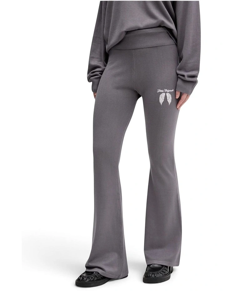 Originals Wing Foldover Sweater Pants in Dark Grey image 3