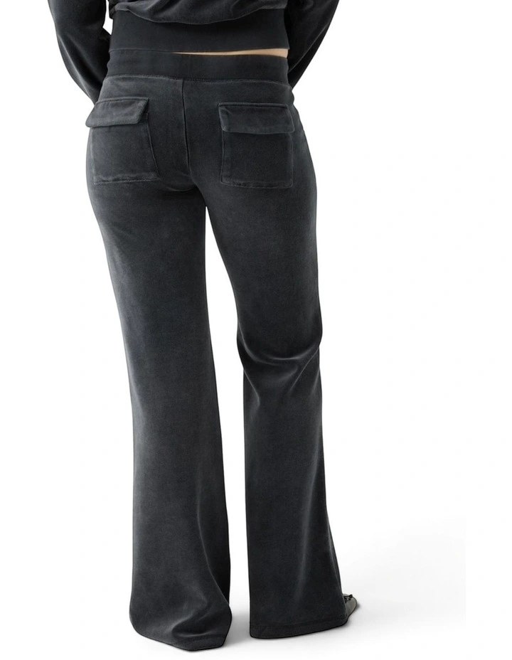 Originals Eco Rhinestone Velour Sweatpants in  Black image 3