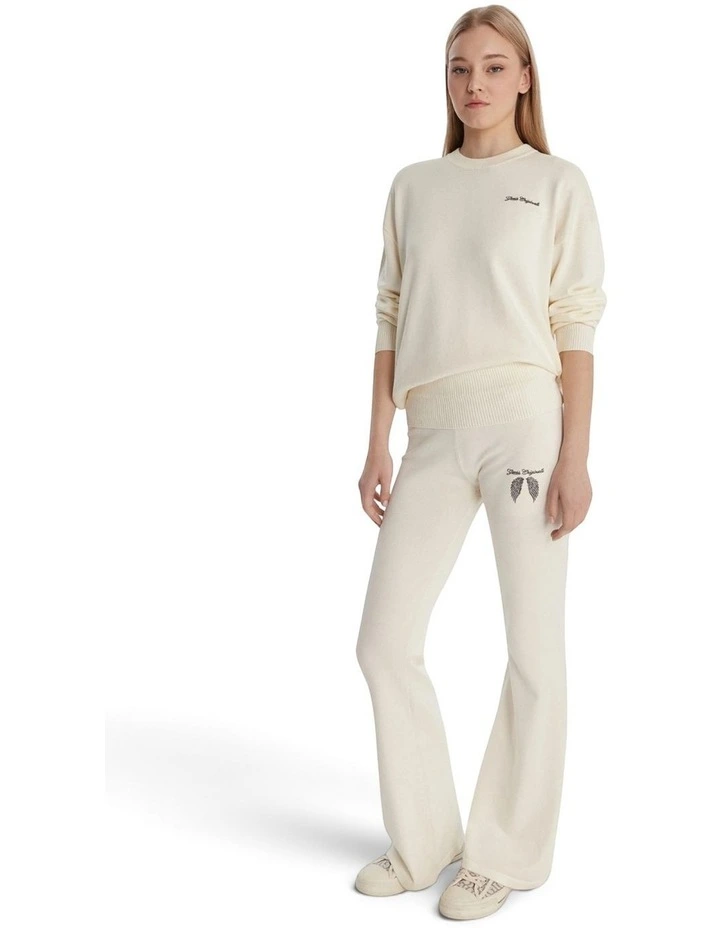 Originals Wing Oversized Sweater in Beige image 3