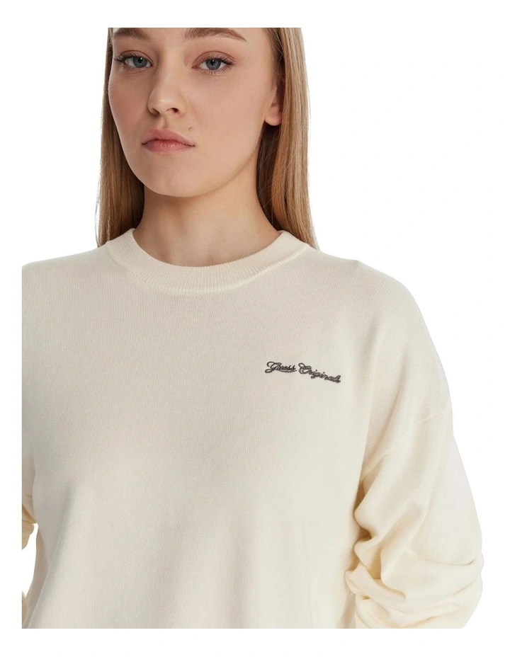 Originals Wing Oversized Sweater in Beige image 4