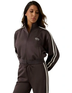Eco Hoshi Full Zip Sweatshirt in Brown