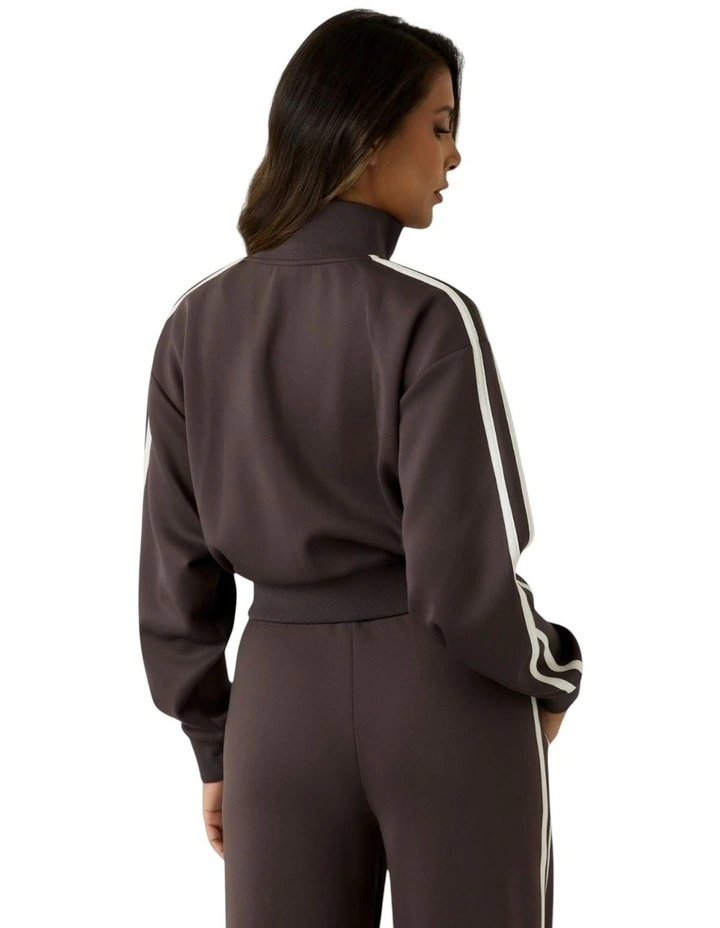 Eco Hoshi Full Zip Sweatshirt in Brown image 2