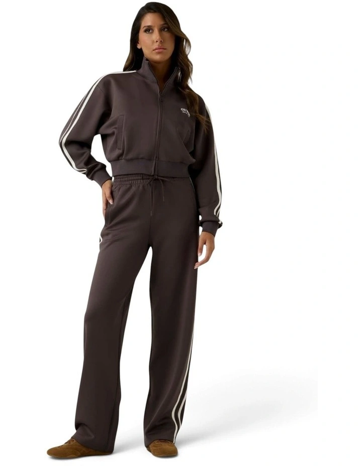 Eco Hoshi Full Zip Sweatshirt in Brown image 3