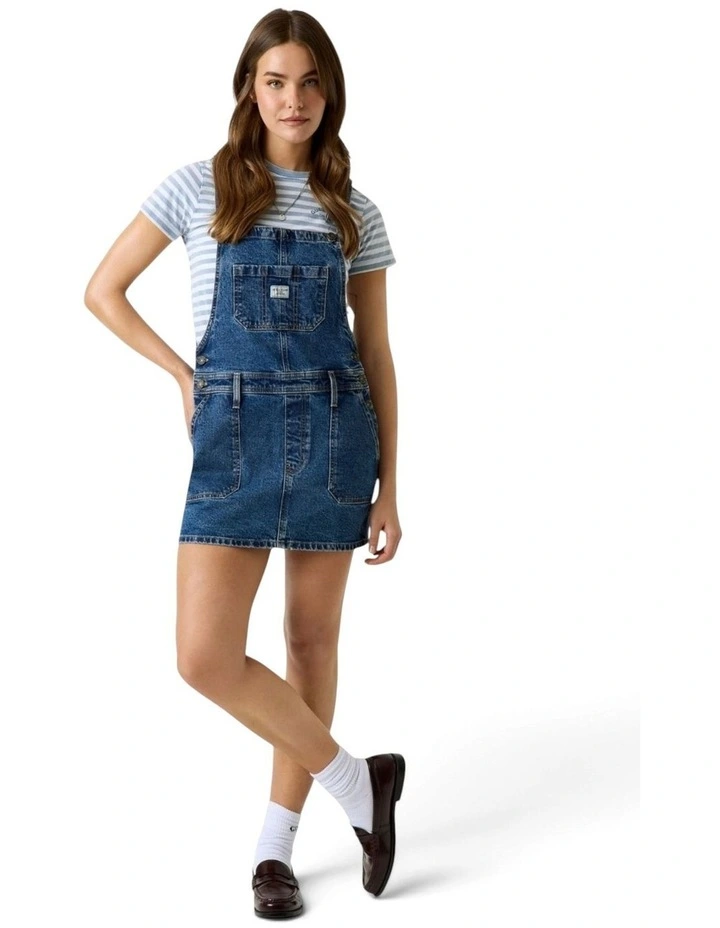 Guess Jeans Overall Dress in Blue image 1