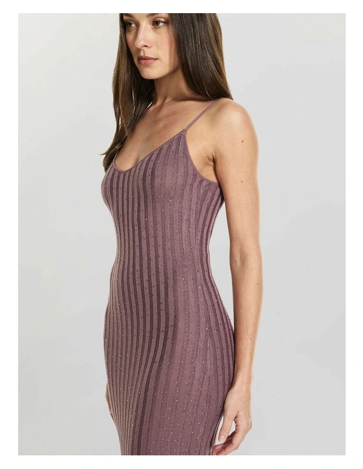 Meena Ribbed Maxi Dress in Lavender image 2
