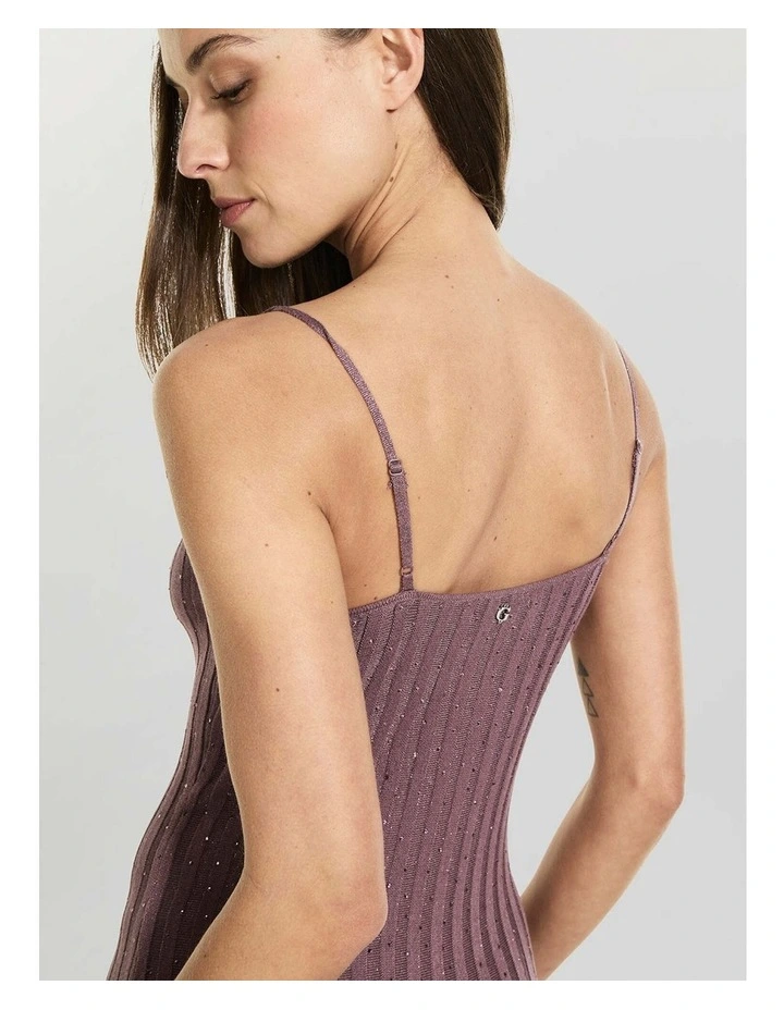 Meena Ribbed Maxi Dress in Lavender image 3