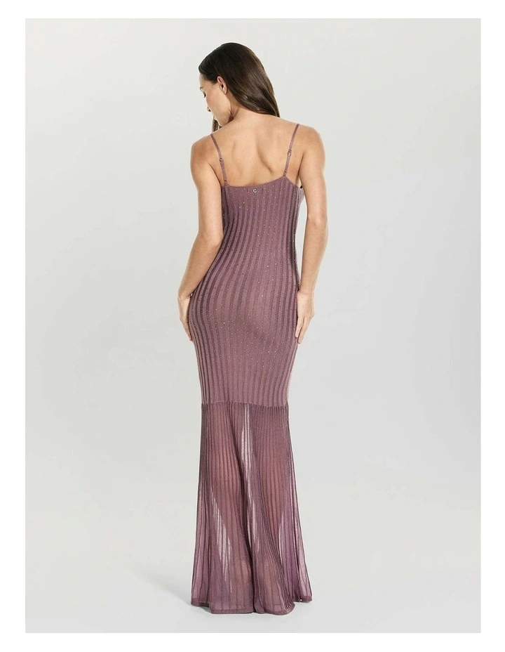 Meena Ribbed Maxi Dress in Lavender image 4