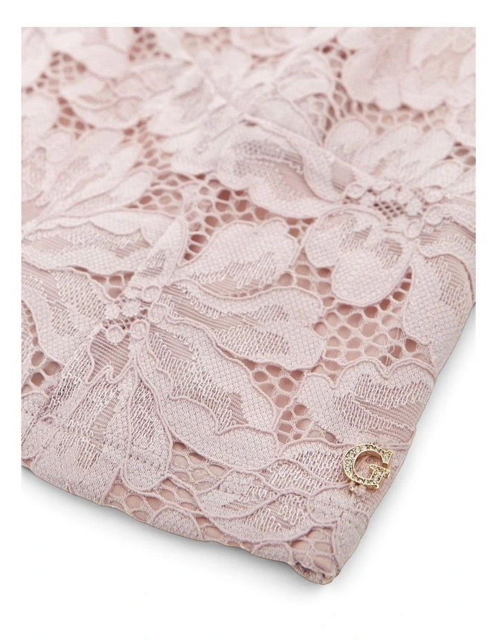 Katrina Lace Cropped Bralette Top in Pink image 5