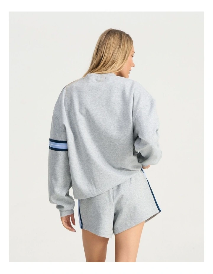 Rest Day Oversized Crew in Grey Marle image 5