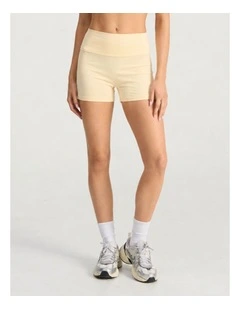 Evolve 9cm Bike Shorts in Pastel Yellow