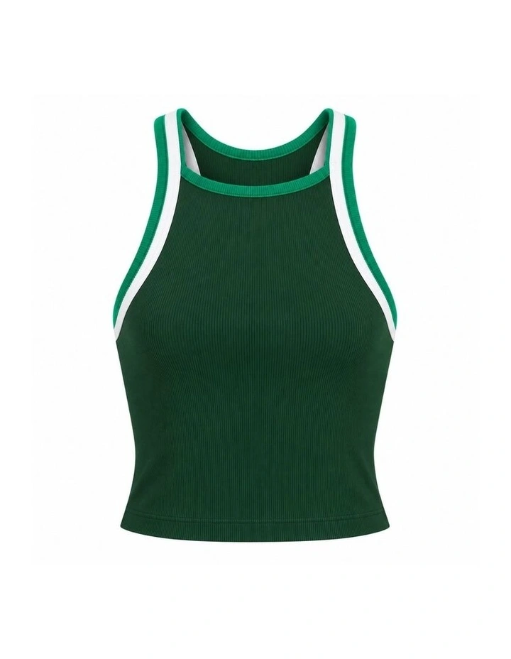 Palisade Rib Tank in Green Multi image 5