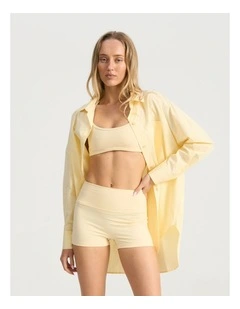 Unwind Shirt in Pastel Yellow