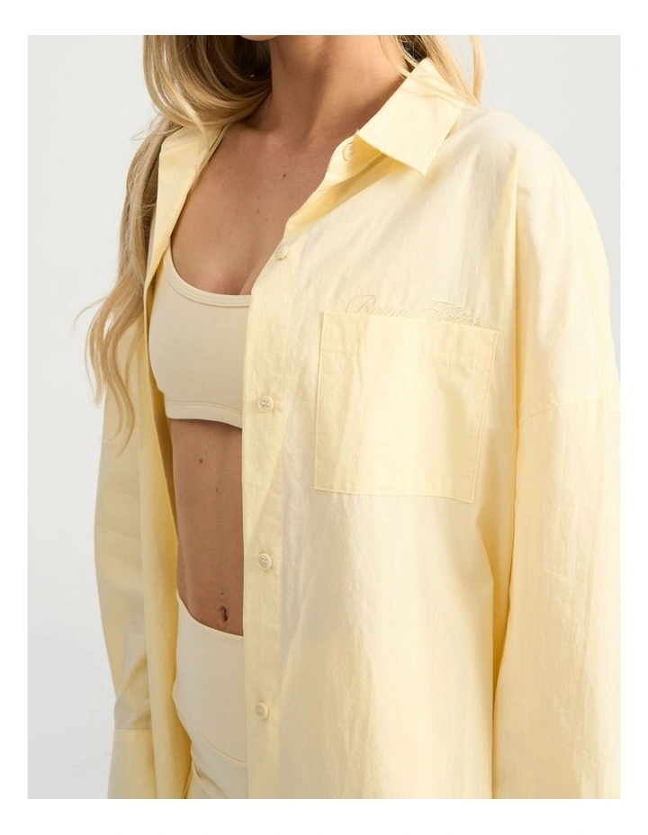 Unwind Shirt in Pastel Yellow image 4