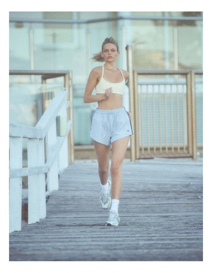 Strappy Scoop Bra in Pastel Yellow image 3