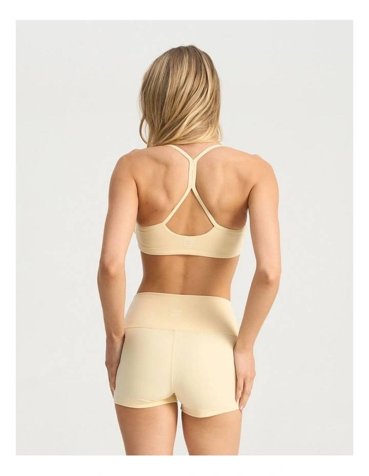 Strappy Scoop Bra in Pastel Yellow image 4