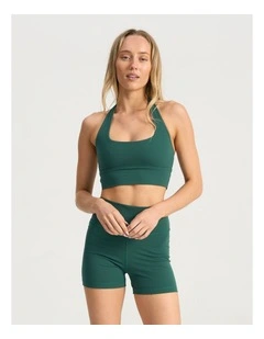 Sustain Halter Crop in Sea Green