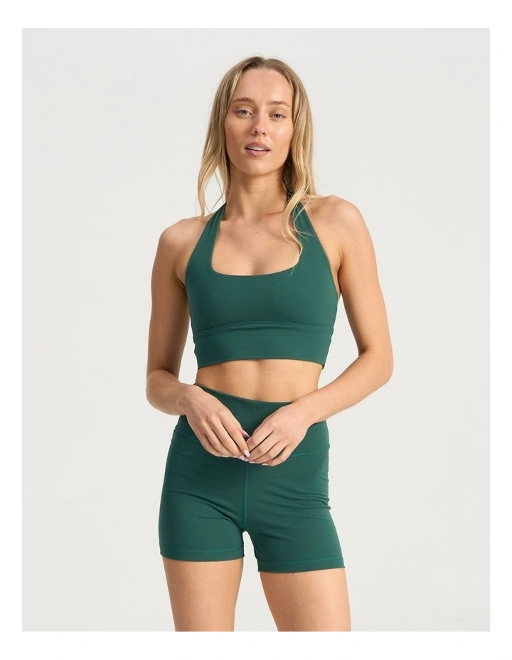 Sustain Halter Crop in Sea Green image 1