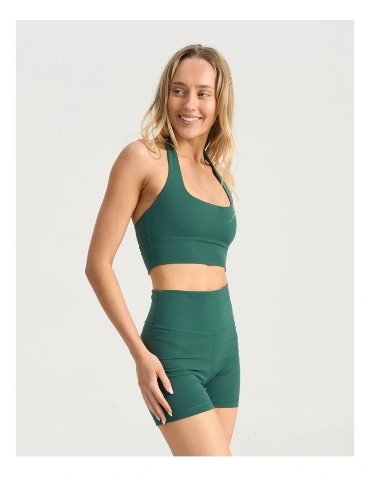 Sustain Halter Crop in Sea Green image 4