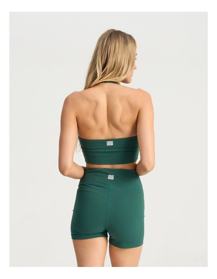 Sustain Halter Crop in Sea Green image 5