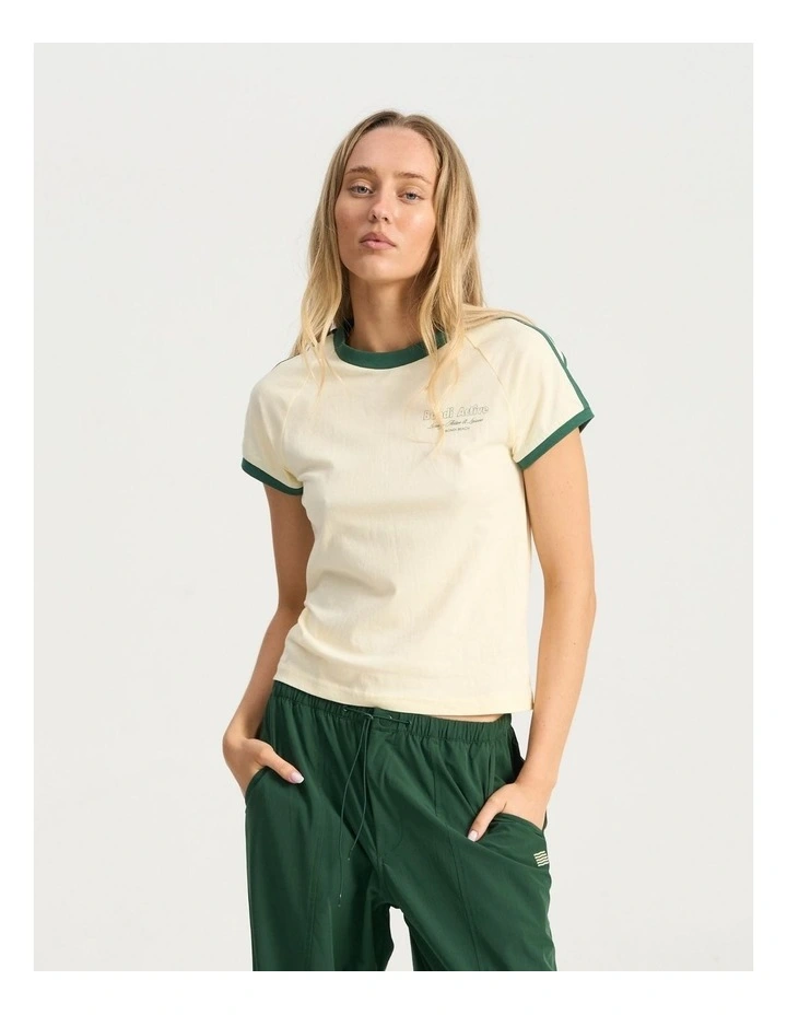 Ringer Tee in Buttercup image 1