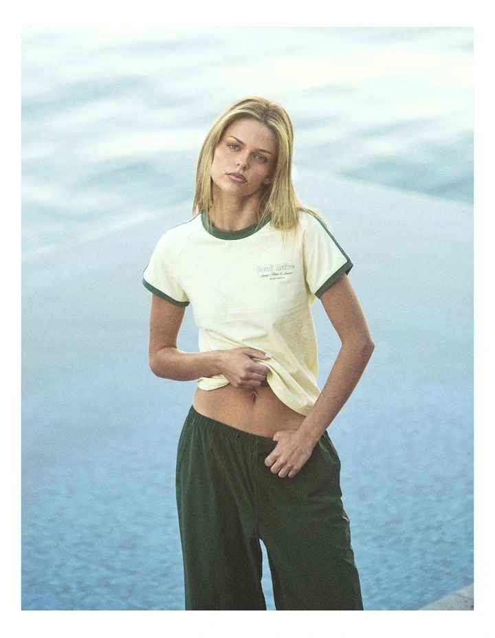 Ringer Tee in Buttercup image 2