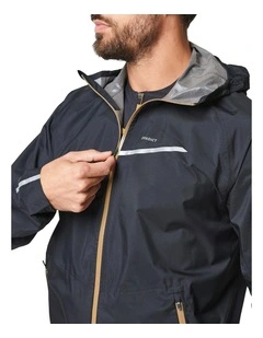 Trail Running Waterproof Jacket in Black