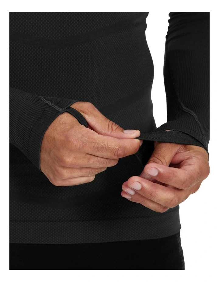 Base Layer Top Keepdry 500 Long-Sleeved Thermal in Black image 3