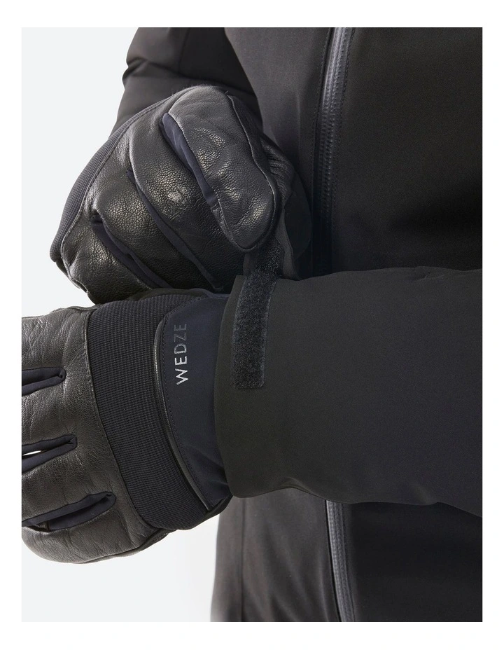 Warm Ski Jacket 500 in Black image 6