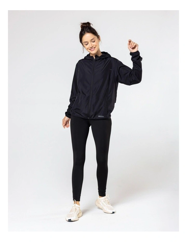 Run 100 Windproof Jacket in Black image 1