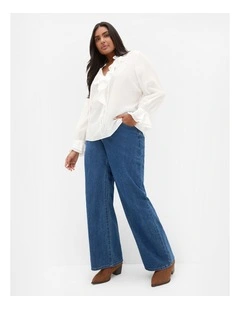 Dakota Frill Top in Ivory