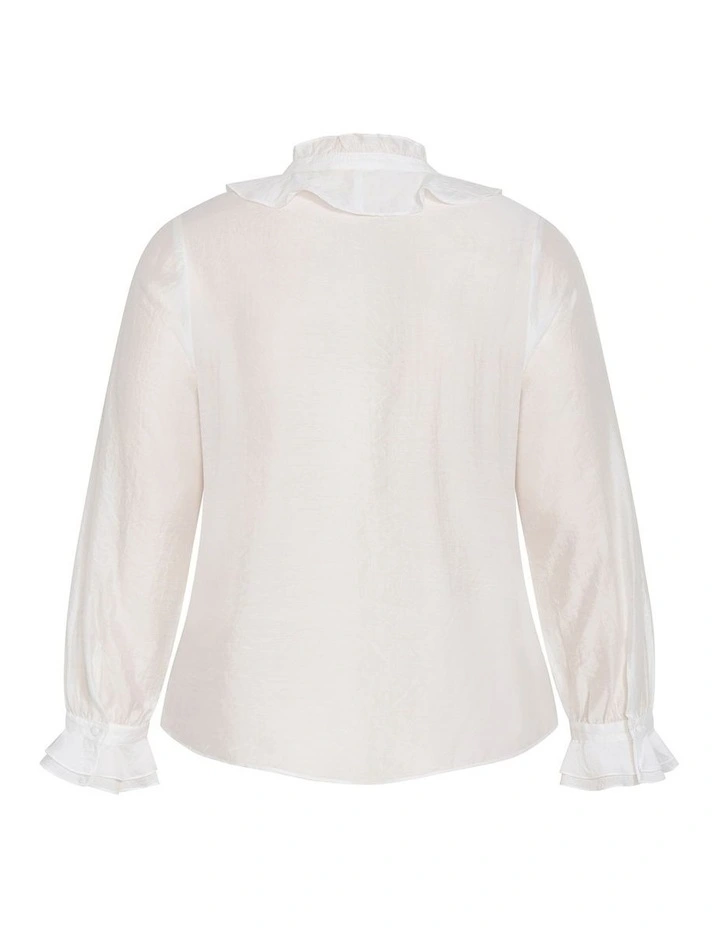 Dakota Frill Top in Ivory image 4
