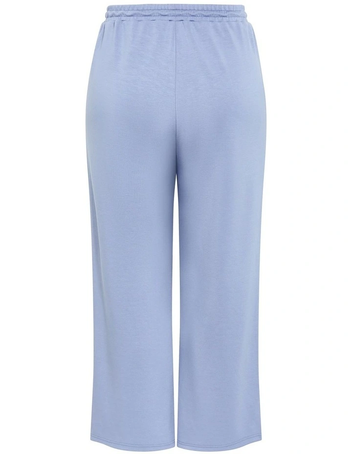 Mae Wide Leg Track Pant in Dusty Blue image 4