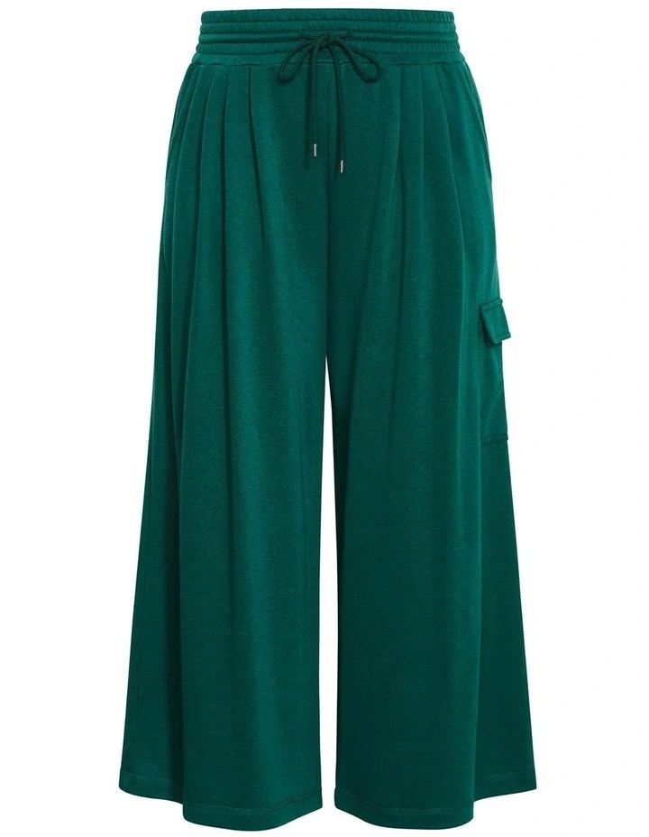 Paige Pocket Wide Leg Track Pant in Varsity Green image 3