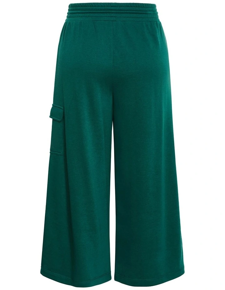 Paige Pocket Wide Leg Track Pant in Varsity Green image 4