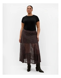 Lacey Maxi Skirt in Espresso
